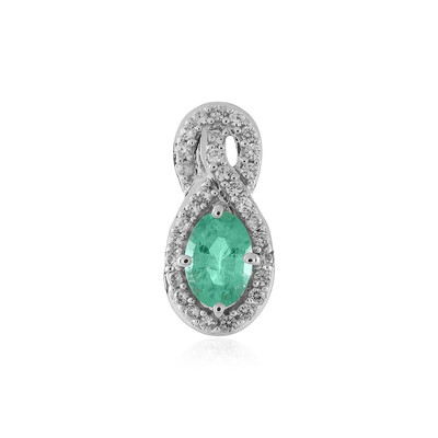 9K Colombian Emerald Gold Pendant