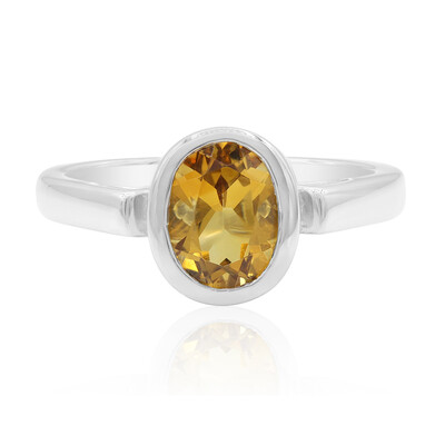 Citrine Silver Ring