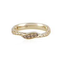9K Diamond champagne I1 Gold Ring (Ornaments by de Melo)