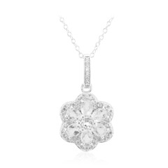 White Topaz Silver Necklace