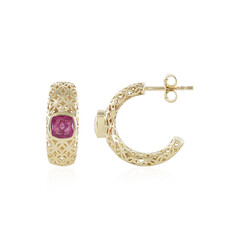 9K Madagascar Pink Sapphire Gold Earrings (Ornaments by de Melo)