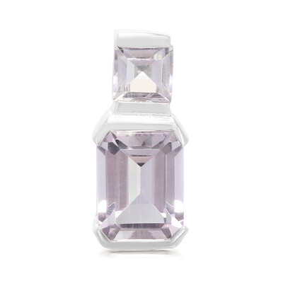 Rose de France Amethyst Silver Pendant
