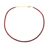 Ruby Silver Necklace