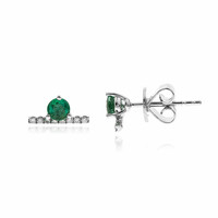 14K AAA Zambian Emerald Gold Earrings (CIRARI)