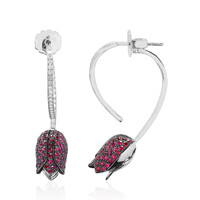 18K Burmese Ruby Gold Earrings (Estée Collection)