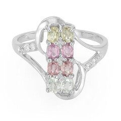 Cuprian Tourmaline Silver Ring