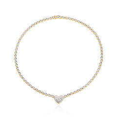 I3 (I) Diamond Brass Necklace (Juwelo Style)