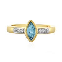 Swiss Blue Topaz Silver Ring