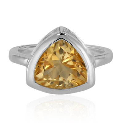 Citrine Silver Ring (MONOSONO COLLECTION)