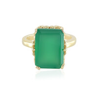 Green Onyx Silver Ring