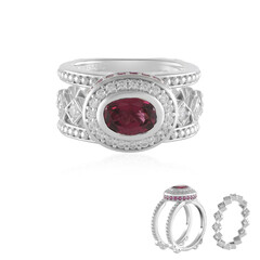 Malawi Garnet Silver Ring (Dallas Prince Designs)