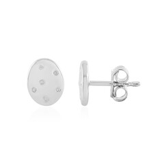 I2 (I) Diamond Silver Earrings