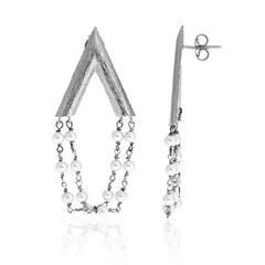 Freshwater pearl Silver Earrings (Joias do Paraíso)
