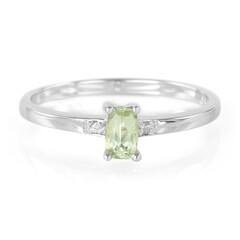 Cuprian Tourmaline Silver Ring