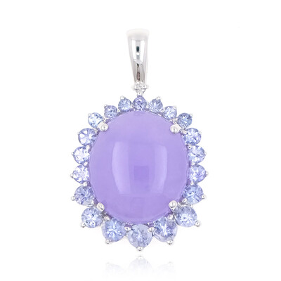 10K Lavender Jade Gold Pendant