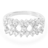 White Sapphire Silver Ring