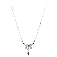 Rhodolite Silver Necklace
