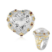 White Quartz Silver Ring (Gems en Vogue)