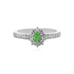 Tsavorite Silver Ring