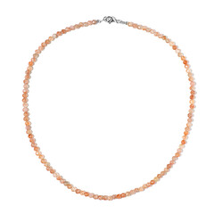 Sunstone Silver Necklace
