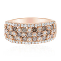 14K SI2 Brown Diamond Gold Ring
