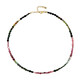Fancy Tourmaline Silver Necklace