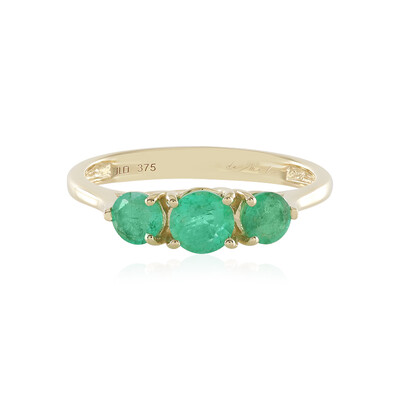 9K Russian Emerald Gold Ring (de Melo)