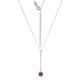 Mozambique Garnet Silver Necklace