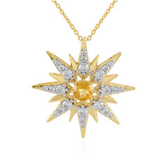 Citrine Silver Necklace