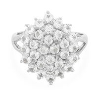 White Topaz Silver Ring