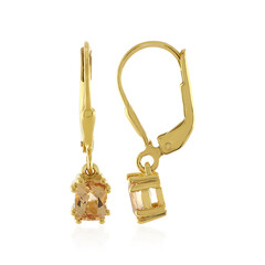 Imperial Topaz Silver Earrings