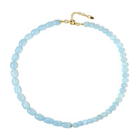 Aquamarine Silver Necklace