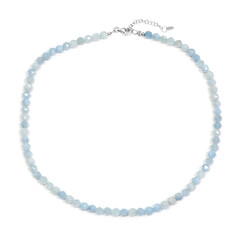 Aquamarine Silver Necklace