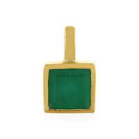 Zambian Emerald Silver Pendant