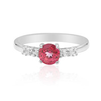 Pink Topaz Silver Ring
