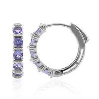 Tanzanite Silver Earrings