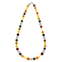 Baltic Amber Silver Necklace