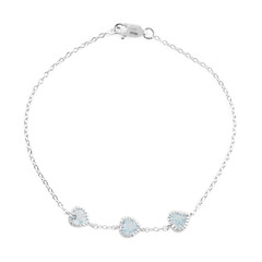 Sky Blue Topaz Silver Bracelet