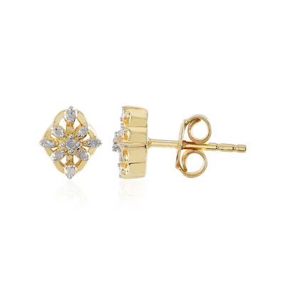 I2 (I) Diamond Silver Earrings