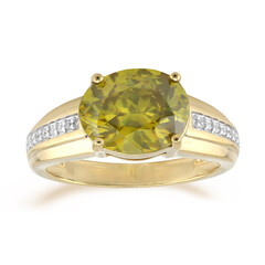 9K Bulgarian Sphalerite Gold Ring