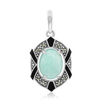 Amazonite Silver Pendant