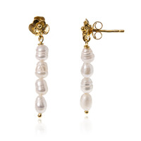 Freshwater pearl Silver Earrings (Joias do Paraíso)
