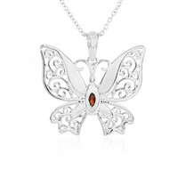 Mozambique Garnet Silver Necklace