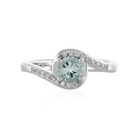 Aquamarine Silver Ring