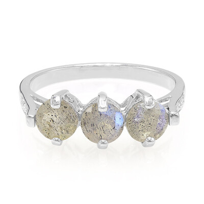 Romanian Spectrolite Silver Ring