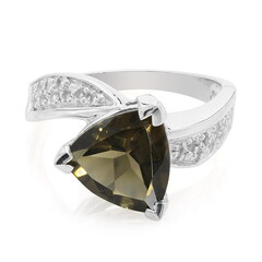 Smoky Quartz Silver Ring