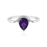 Siberian Amethyst Silver Ring