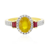 Madagascar Yellow Sapphire Silver Ring