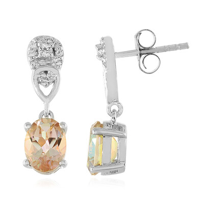 Luna Quartz Silver Earrings