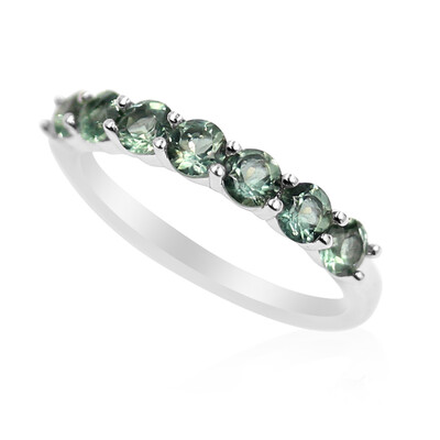 Chrome Apatite Silver Ring